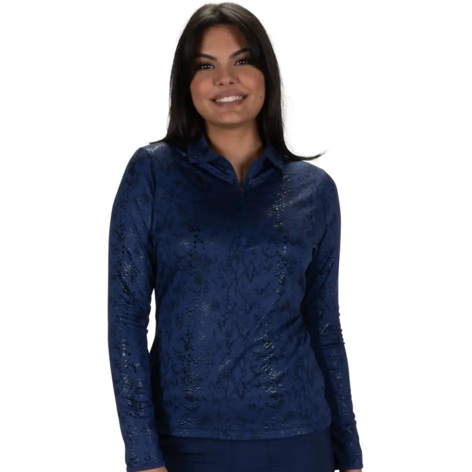 Nancy Lopez Balance Long Sleeve Sizzle Polo Outlet