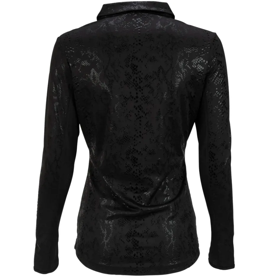Nancy Lopez Balance Long Sleeve Sizzle Polo Outlet