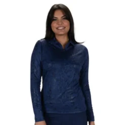 Nancy Lopez Balance Long Sleeve Sizzle Polo Outlet