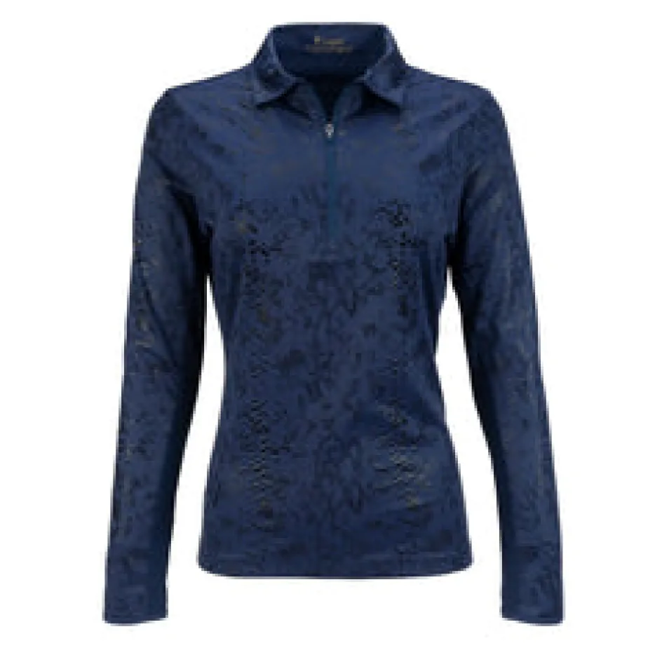 Nancy Lopez Balance Long Sleeve Sizzle Polo Outlet