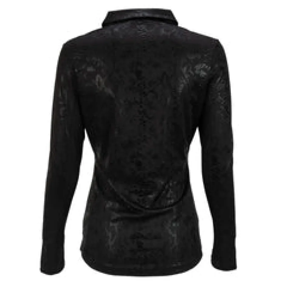 Nancy Lopez Balance Long Sleeve Sizzle Polo Outlet