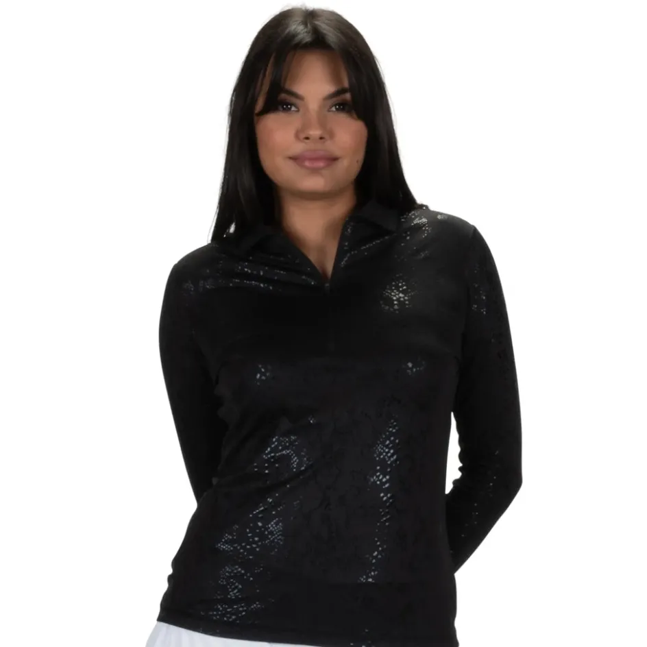 Nancy Lopez Balance Long Sleeve Sizzle Polo Outlet