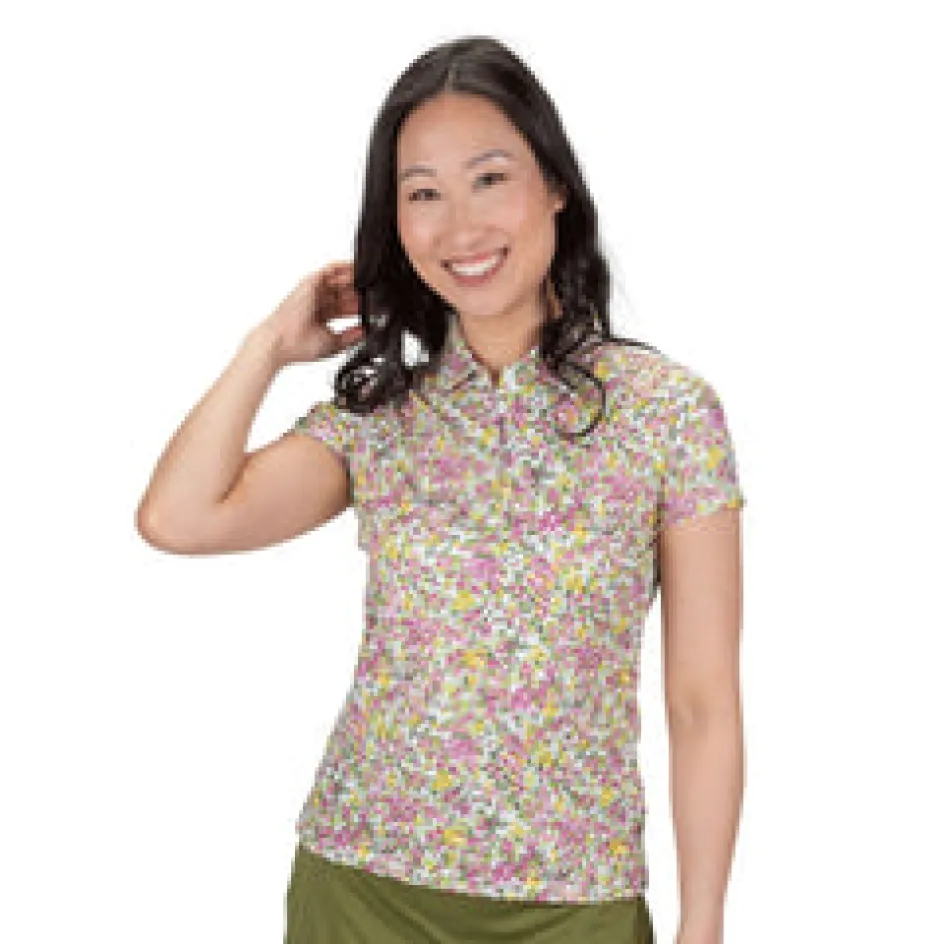 Nancy Lopez Bloom Short Sleeve Polo Best