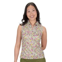 Nancy Lopez Bloom Sleeveless Polo Outlet