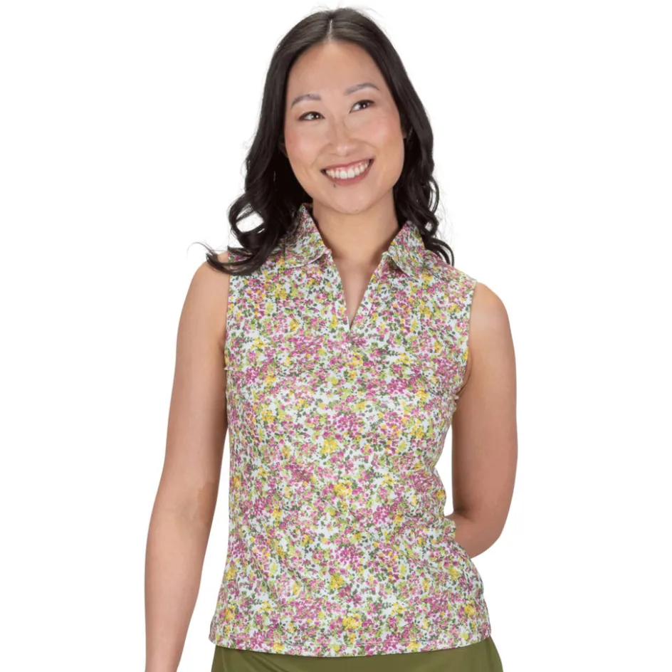 Nancy Lopez Bloom Sleeveless Polo Outlet