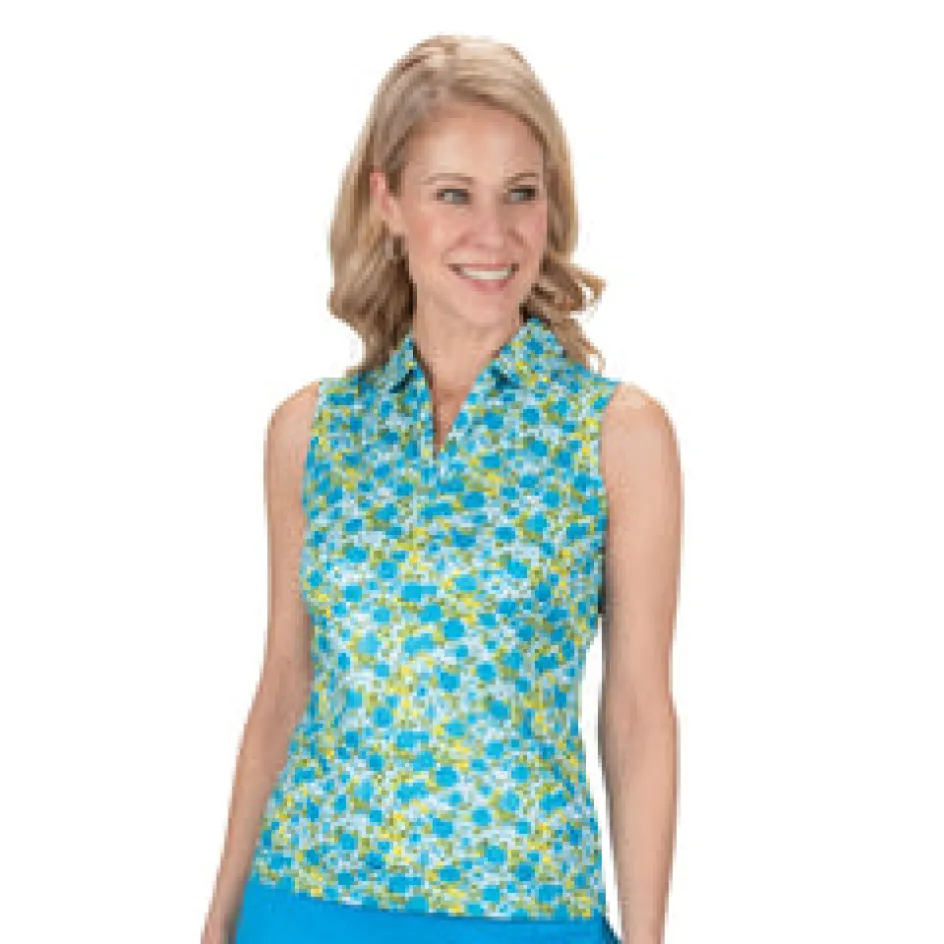 Nancy Lopez Bloom Sleeveless Polo Outlet