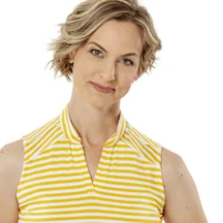 Nancy Lopez Bold Sleeveless Polo Glow Multi Online