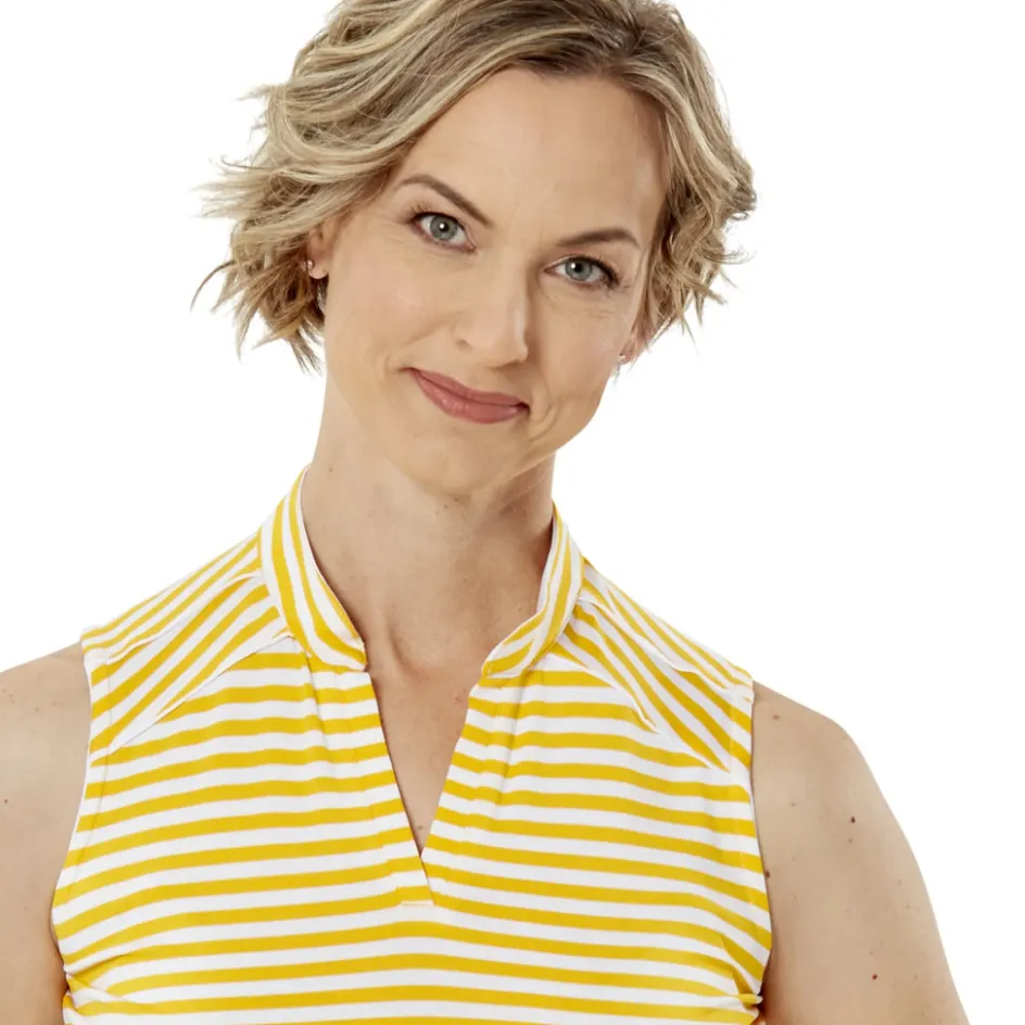 Nancy Lopez Bold Sleeveless Polo Glow Multi Online
