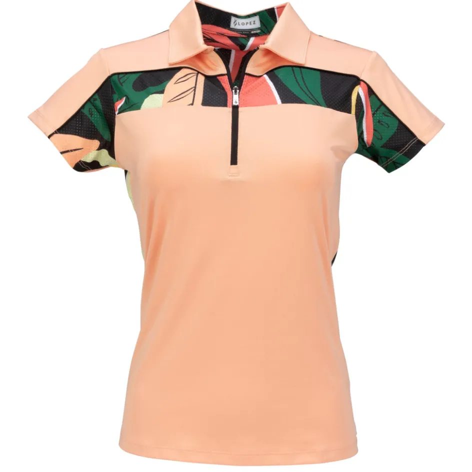 Nancy Lopez Breeze Short Sleeve Polo Sherbet Multi