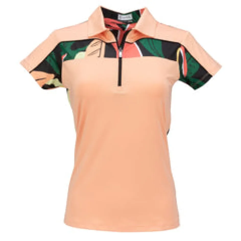 Nancy Lopez Breeze Short Sleeve Polo Sherbet Multi