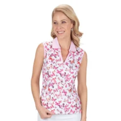 Nancy Lopez Butterfly Sleeveless Polo Best