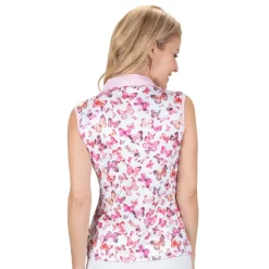 Nancy Lopez Butterfly Sleeveless Polo Best