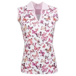 Nancy Lopez Butterfly Sleeveless Polo Best