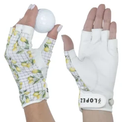 Nancy Lopez Half Finger Tart Lemon Glove Sale