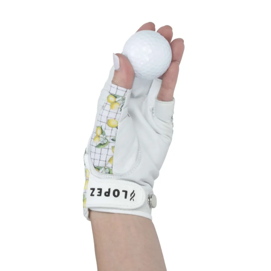 Nancy Lopez Half Finger Tart Lemon Glove Sale