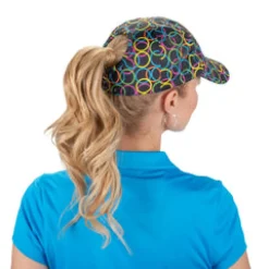 Nancy Lopez Halo Pony Hat Black Multi Clearance