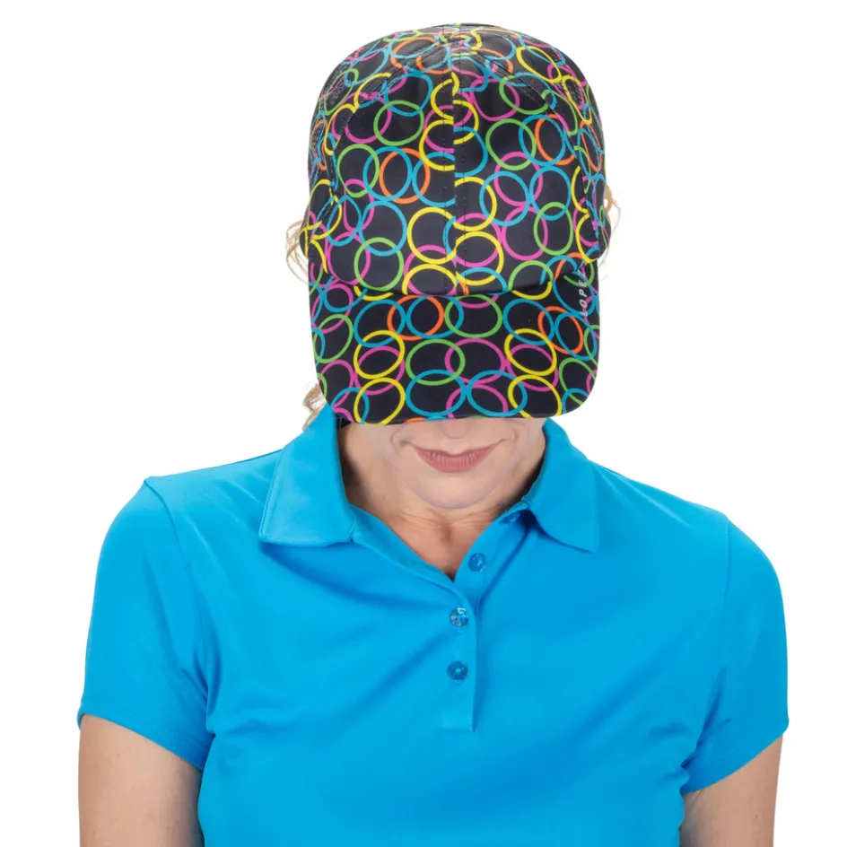 Nancy Lopez Halo Pony Hat Black Multi Clearance