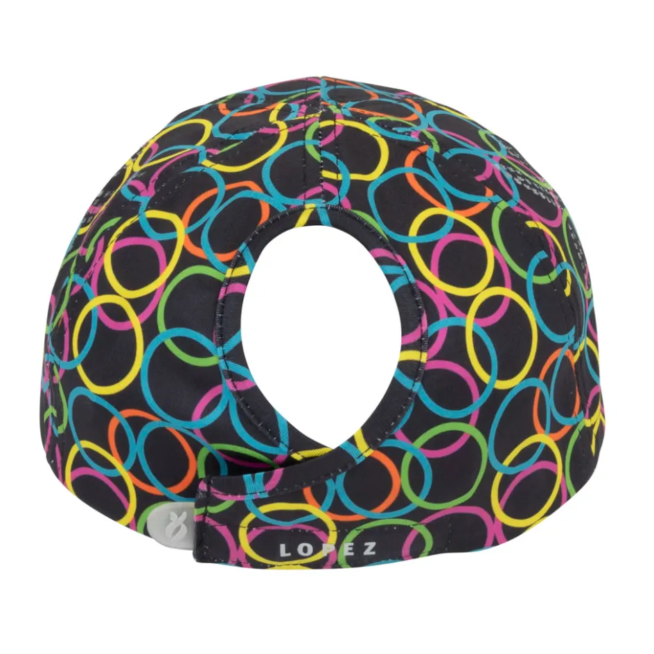 Nancy Lopez Halo Pony Hat Black Multi Clearance