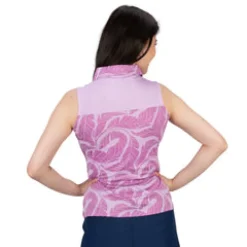 Nancy Lopez Havana Sleeveless Polo Lilac Clearance