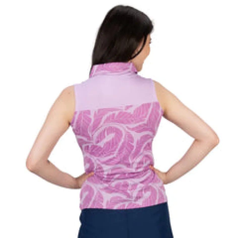 Nancy Lopez Havana Sleeveless Polo Lilac Clearance