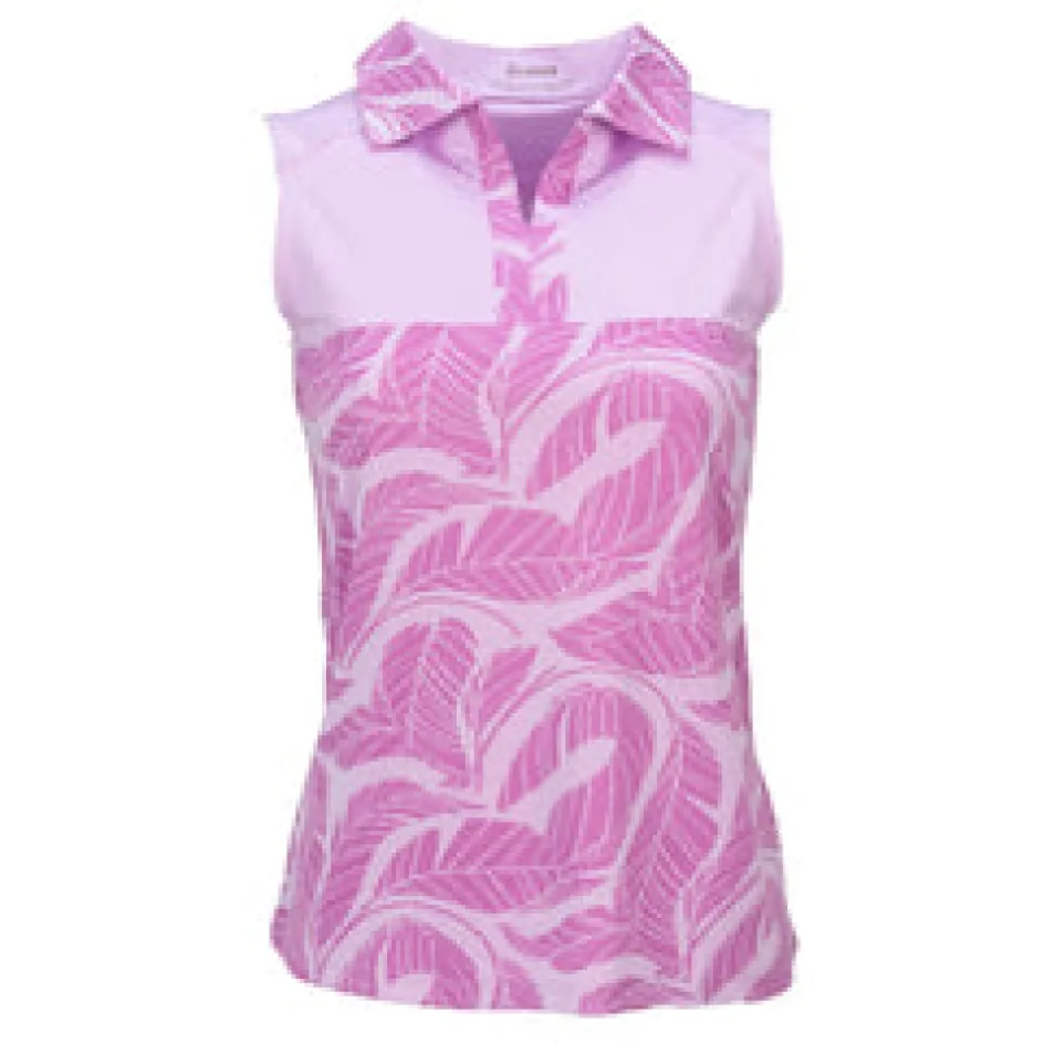 Nancy Lopez Havana Sleeveless Polo Lilac Clearance