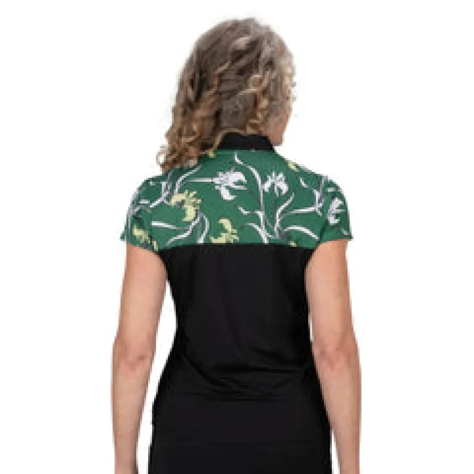 Nancy Lopez Minx Short Sleeve Polo New