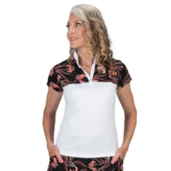 Nancy Lopez Minx Short Sleeve Polo New