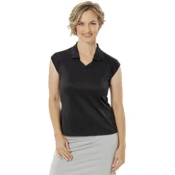 Nancy Lopez Optic Sleeveless Polo Black Discount