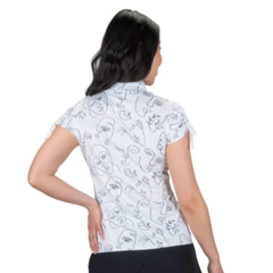 Nancy Lopez Picasso Short Sleeve Polo Clearance