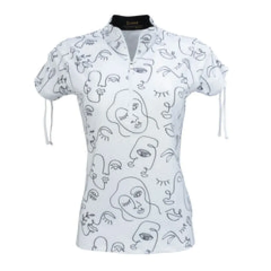 Nancy Lopez Picasso Short Sleeve Polo Clearance