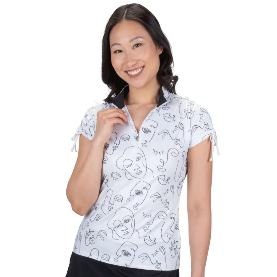 Nancy Lopez Picasso Short Sleeve Polo Clearance