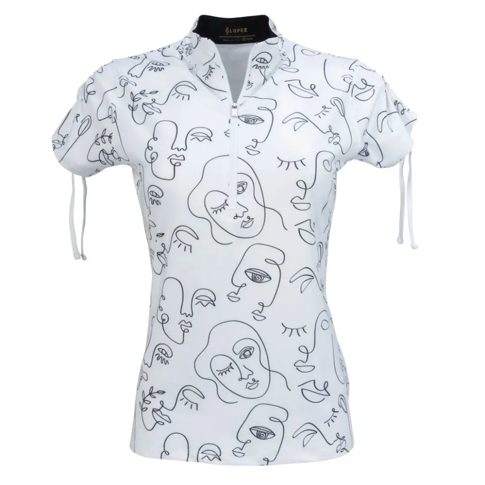 Nancy Lopez Picasso Short Sleeve Polo Clearance