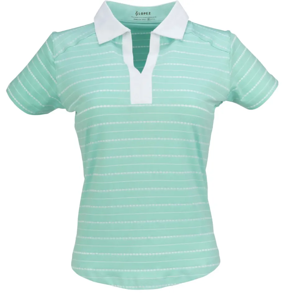 Nancy Lopez Point Short Sleeve Polo Hot