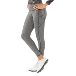 Nancy Lopez Power Legging Black Heather New