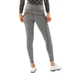 Nancy Lopez Power Legging Black Heather New