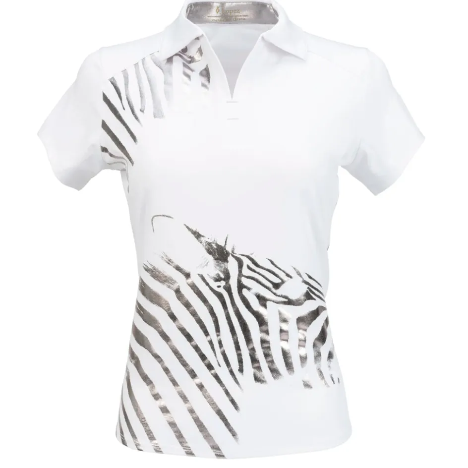 Nancy Lopez Safari Short Sleeve Polo Clearance