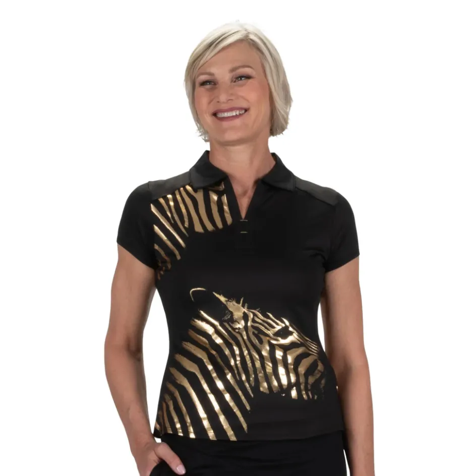 Nancy Lopez Safari Short Sleeve Polo Clearance
