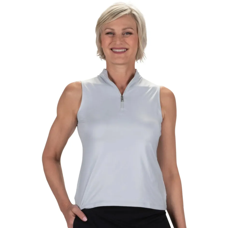 Nancy Lopez Shine Sleeveless Polo New