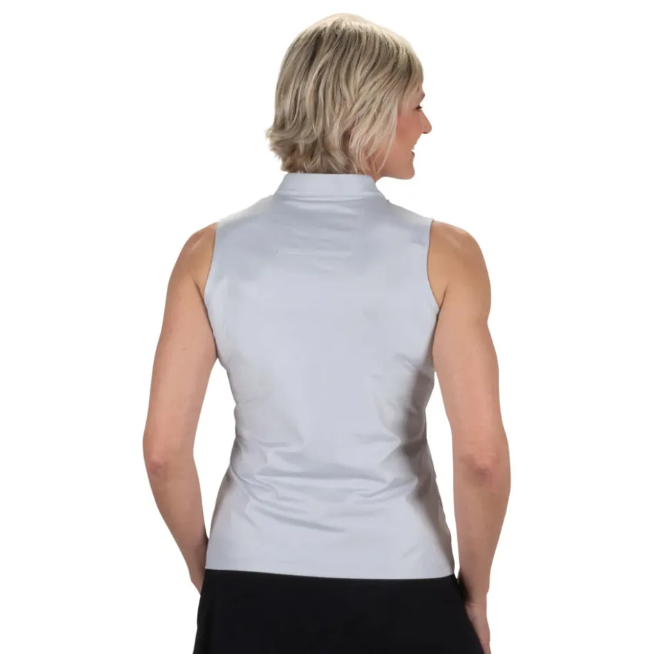 Nancy Lopez Shine Sleeveless Polo New