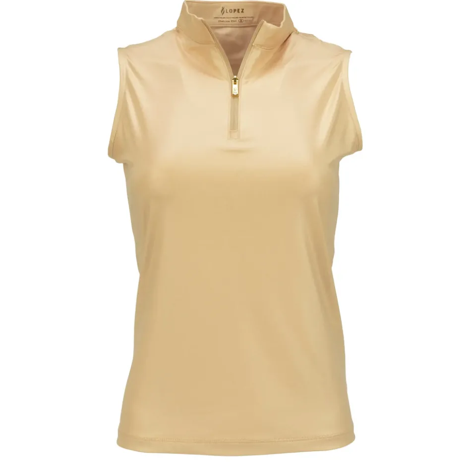 Nancy Lopez Shine Sleeveless Polo New