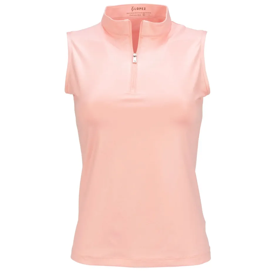 Nancy Lopez Shine Sleeveless Polo New