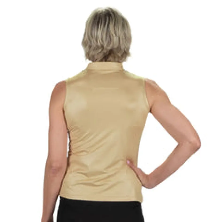 Nancy Lopez Shine Sleeveless Polo New