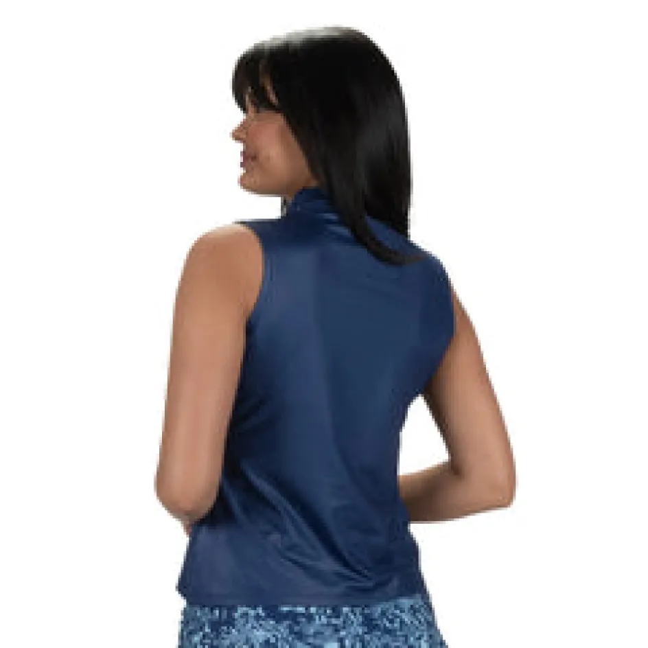 Nancy Lopez Shine Sleeveless Polo New