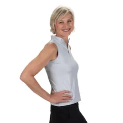 Nancy Lopez Shine Sleeveless Polo New
