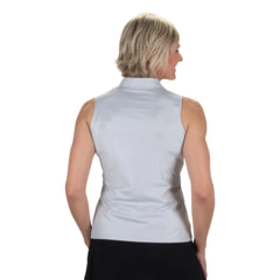 Nancy Lopez Shine Sleeveless Polo New