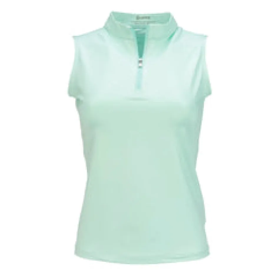 Nancy Lopez Shine Sleeveless Polo New