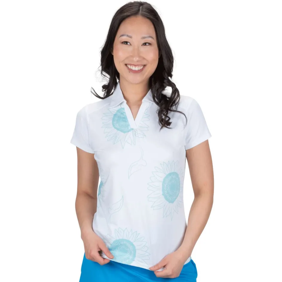 Nancy Lopez Sunny Short Sleeve Polo New