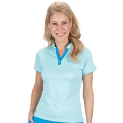 Nancy Lopez Vine Short Sleeve Polo New