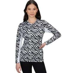 Nancy Lopez Aspiration Long Sleeve Roar Black / White (Roar Print) Best