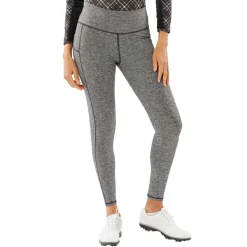 Nancy Lopez Power Legging Black Heather New